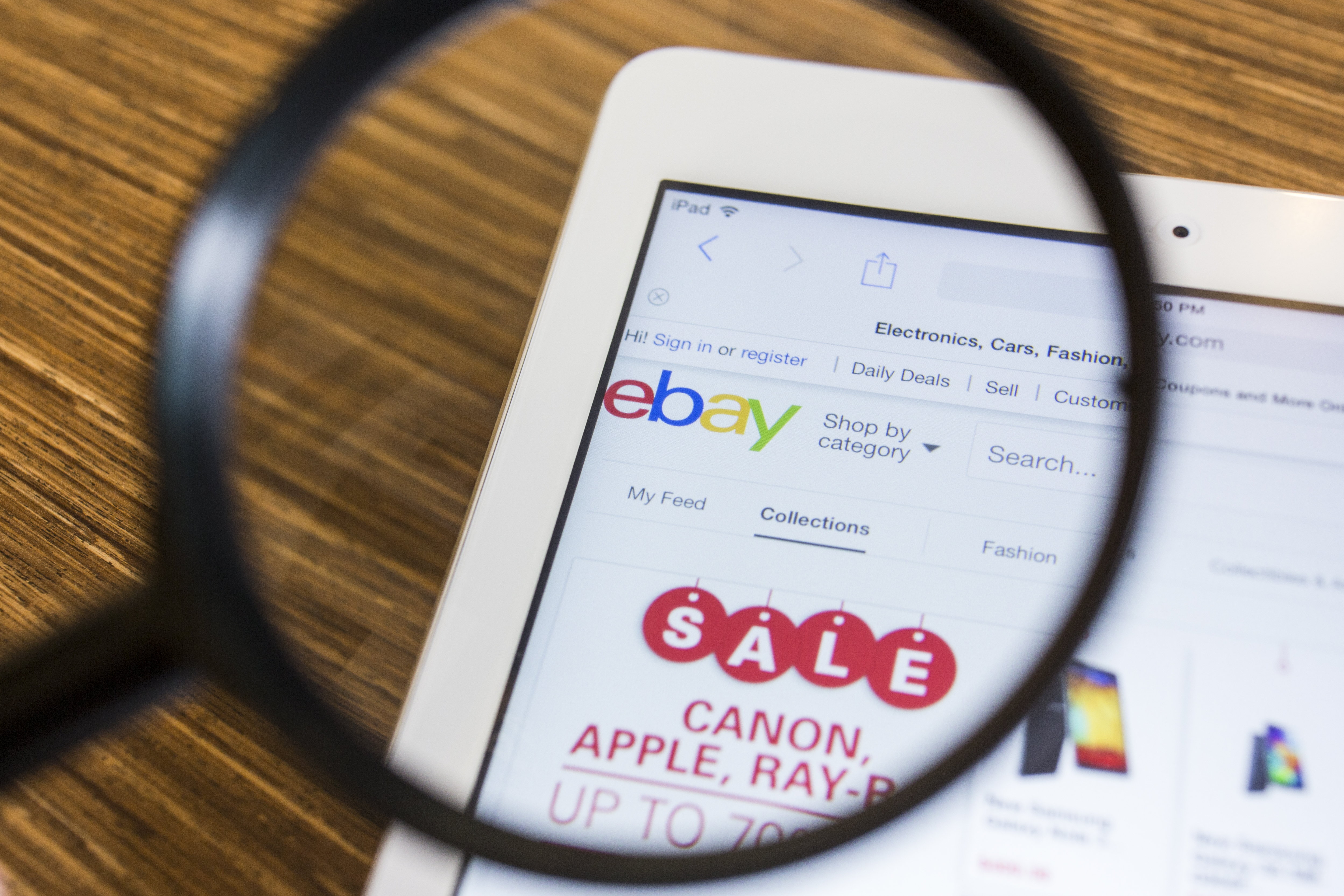 CHIANG MAI, THAILAND - September 17, 2014: Close up of ebay.com
